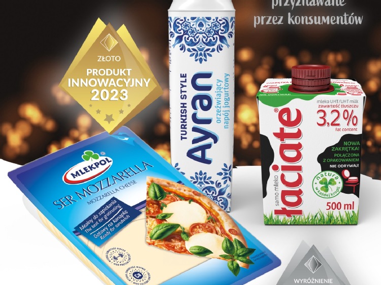 Nagrody Złotej Innowacji dla produktów Mlekpolu